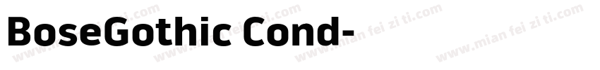 BoseGothic Cond字体转换